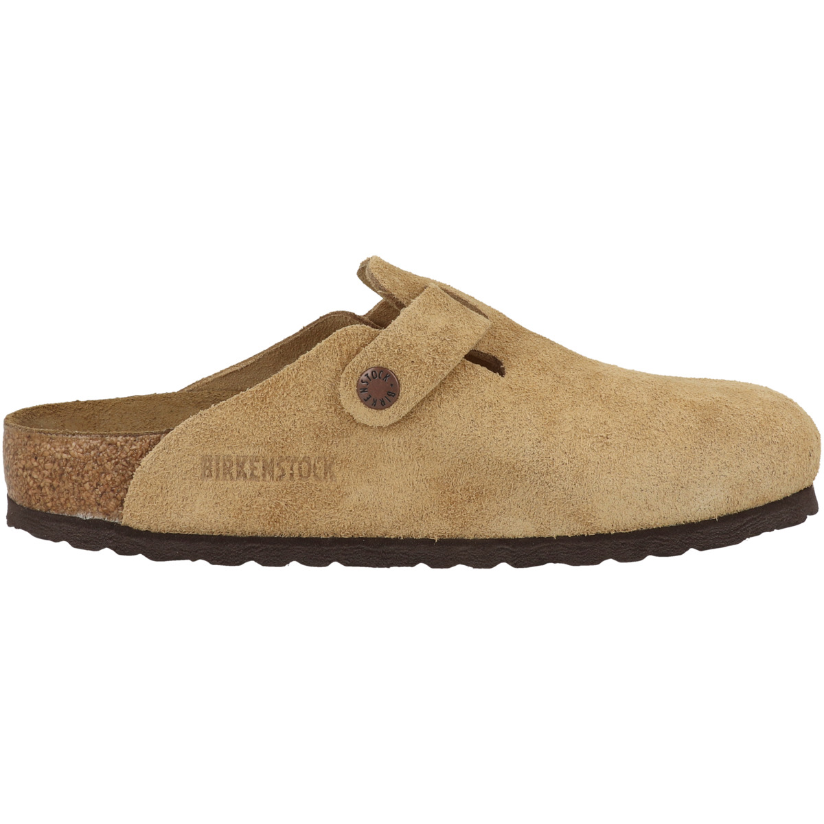Birkenstock Boston Veloursleder Clogs normal hellbraun