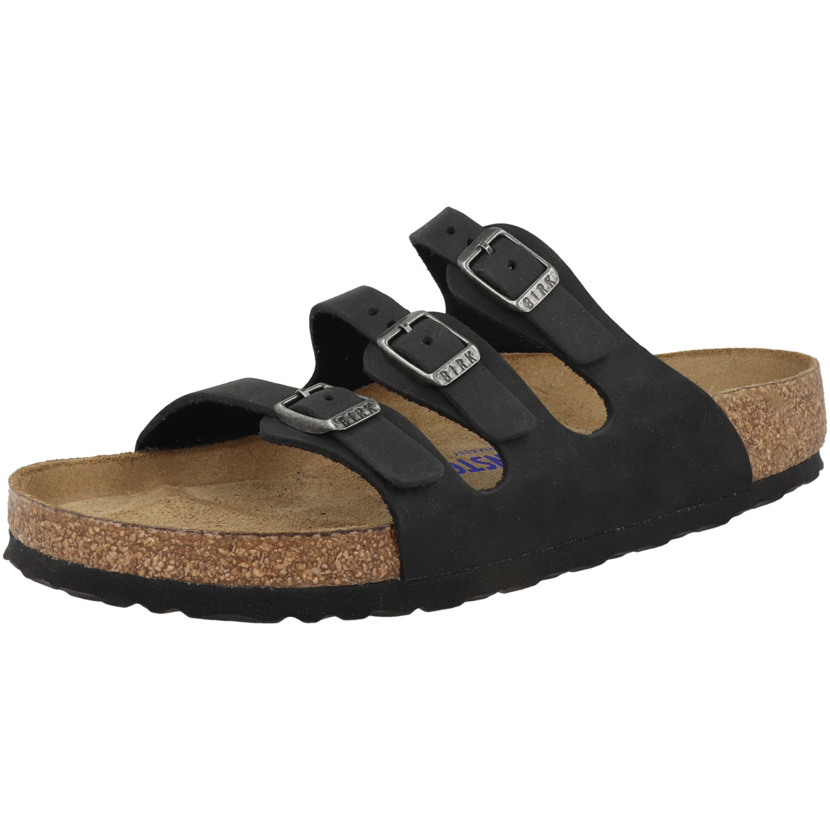 Birkenstock Florida SFB geöltes Nubukleder Sandale Weichbettung normal schwarz Birkenstock Florida SFB geöltes Nubukleder Sandale Weichbettung normal schwarz