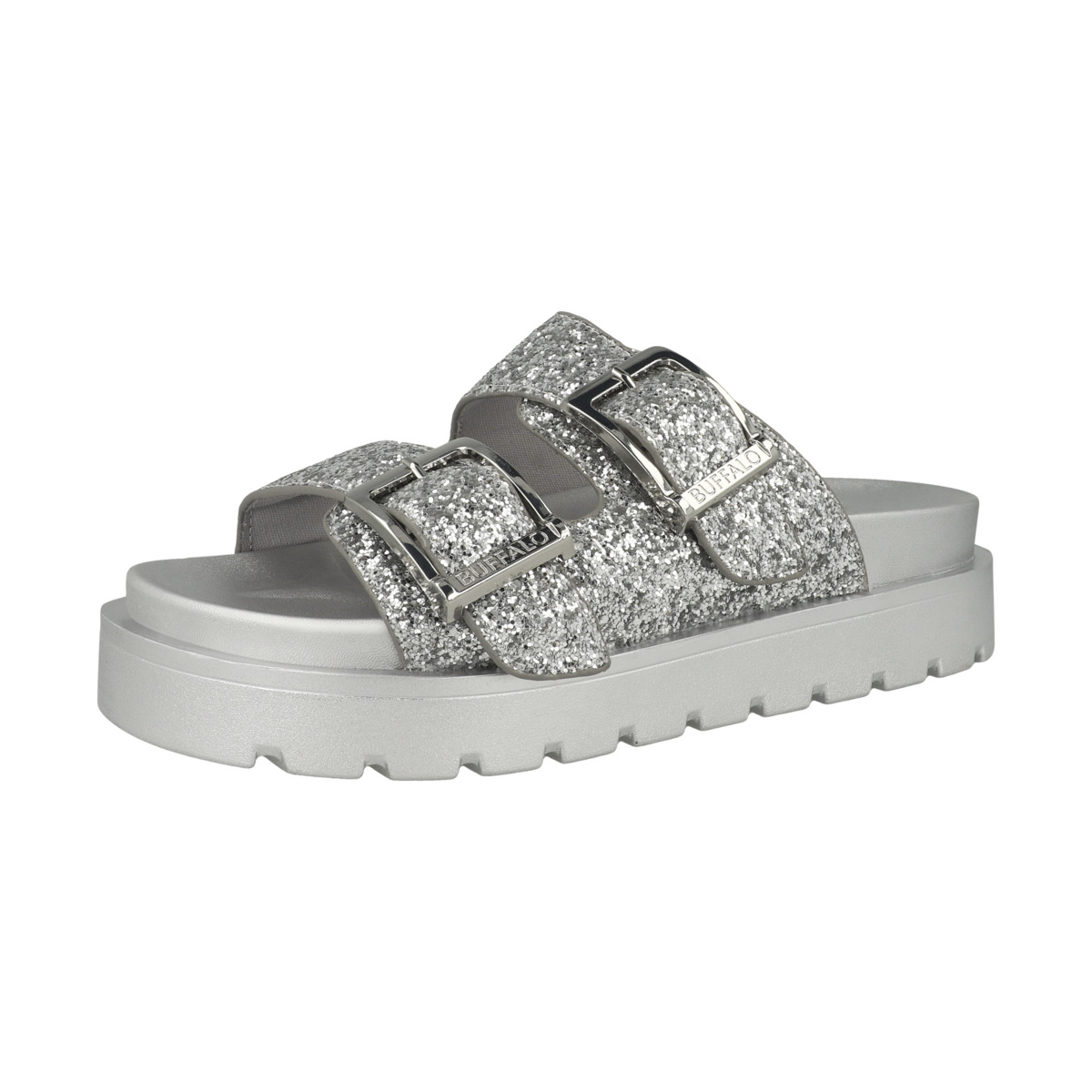 Buffalo Raya Ari Glam Pantolette silber