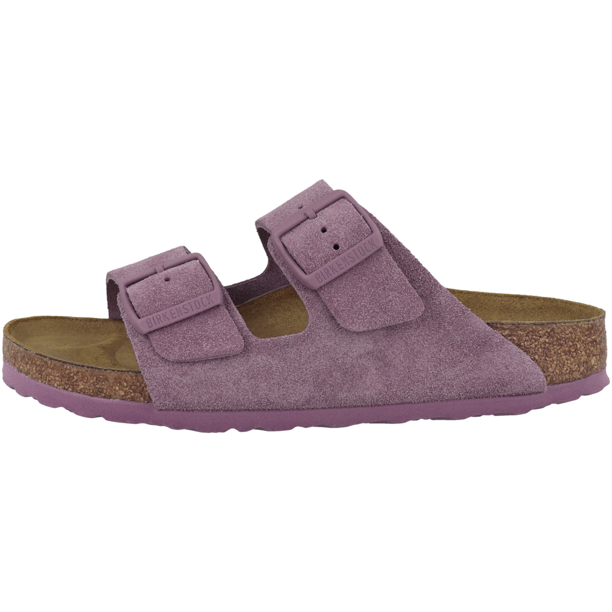 Birkenstock Arizona Veloursleder Sandale schmal lila