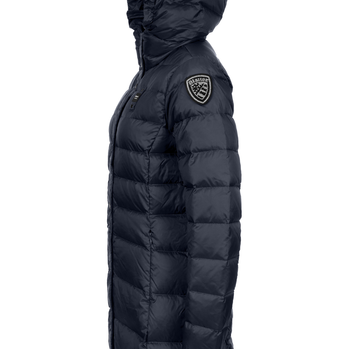 Blauer Anita Daunenjacke blau