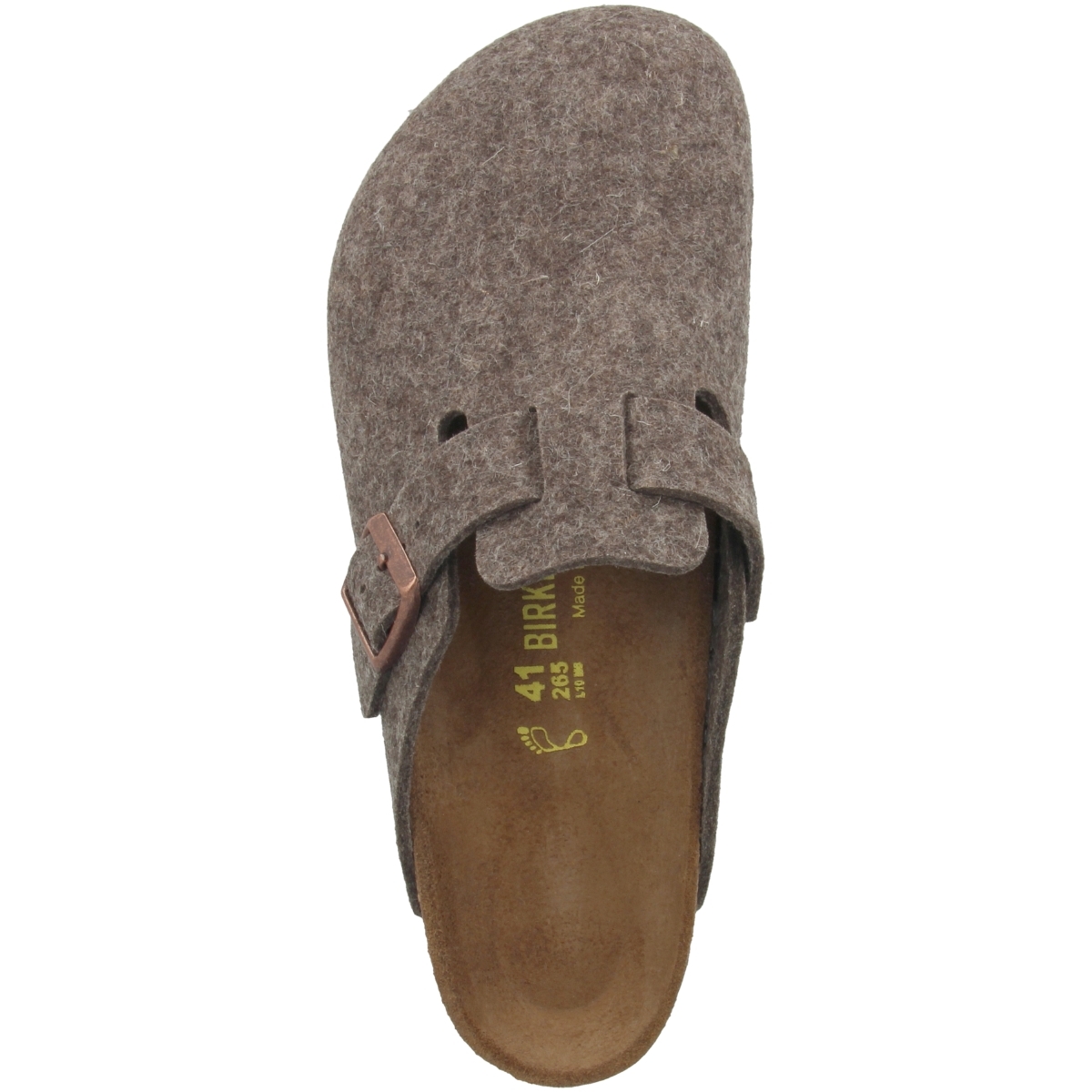 Birkenstock Boston Wollfilz Clogs schmal braun Birkenstock Boston Wollfilz Clogs schmal braun