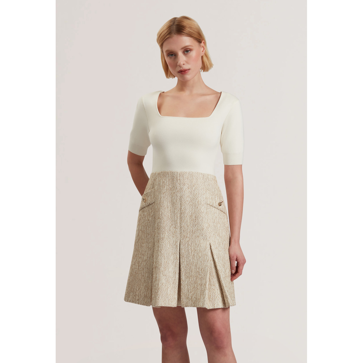 Ted Baker VULPAD Kleid creme