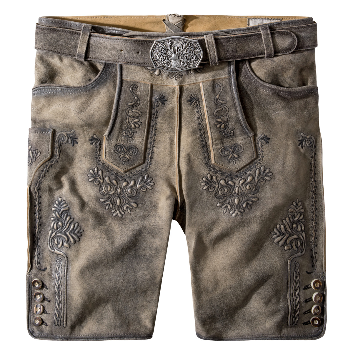 Stockerpoint Artur Lederhose grau