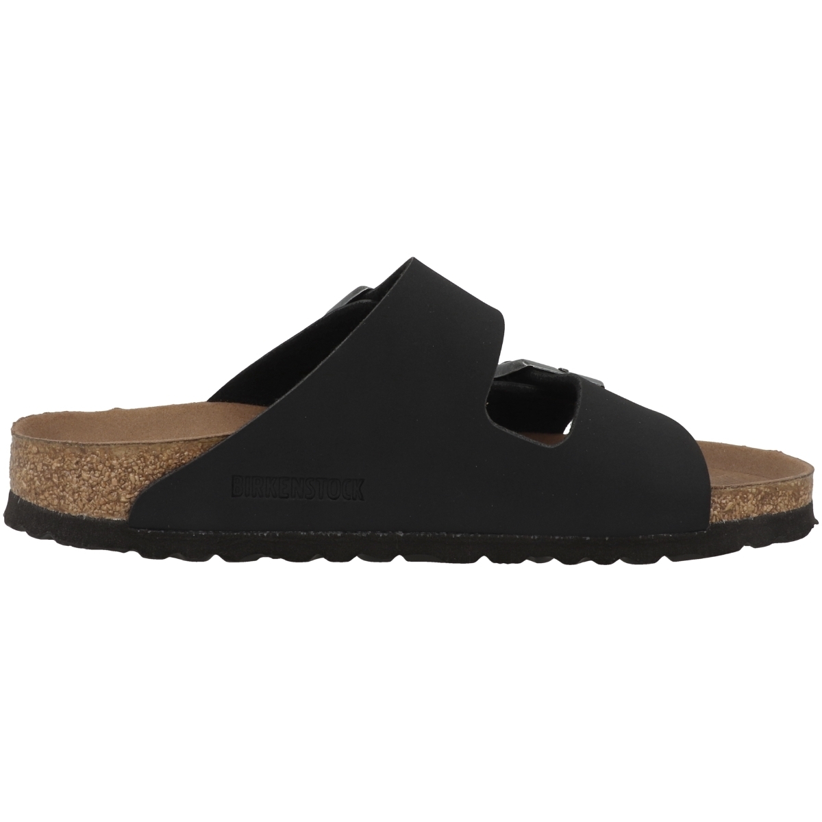 Birkenstock Arizona Birko-Flor Nubuk Sandale schmal schwarz