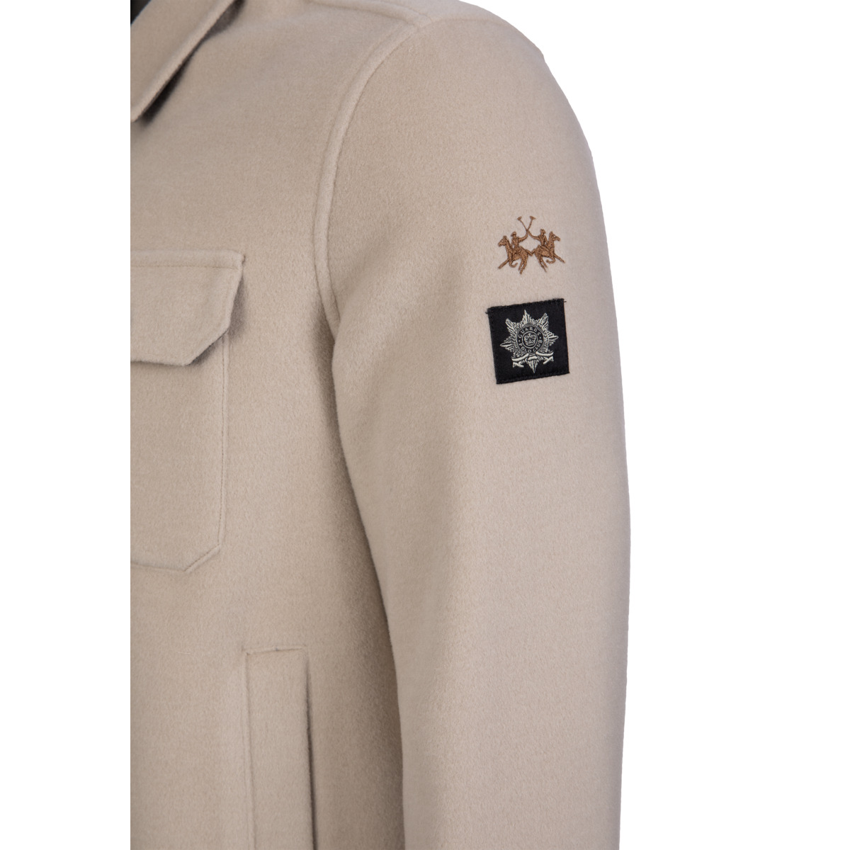 La Martina MBOG60 Kurzmantel beige