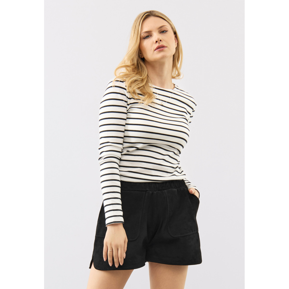Bolongaro Trevor Tracie Short Ledershorts schwarz