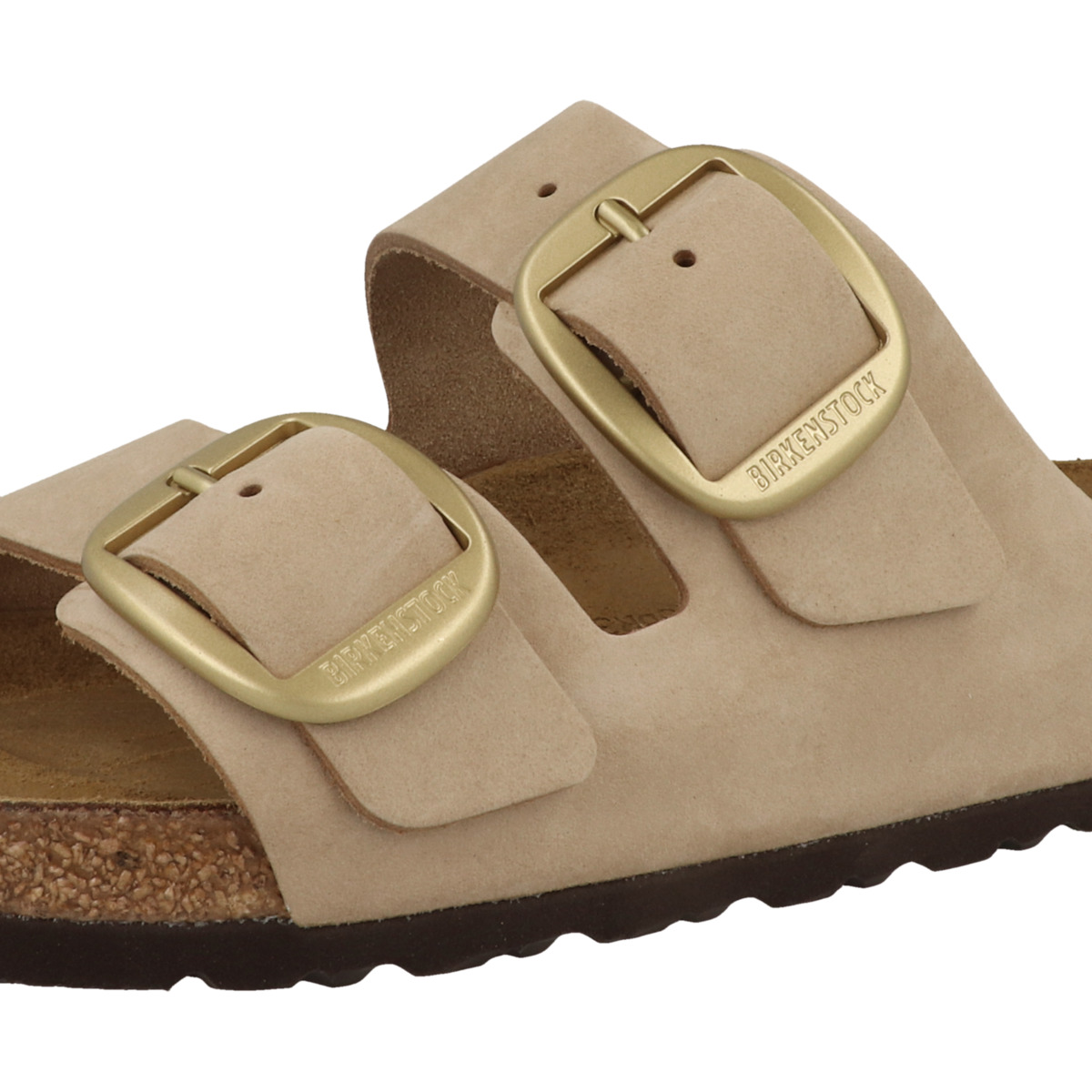 Birkenstock Arizona Big Buckle Nubukleder Sandale normal beige