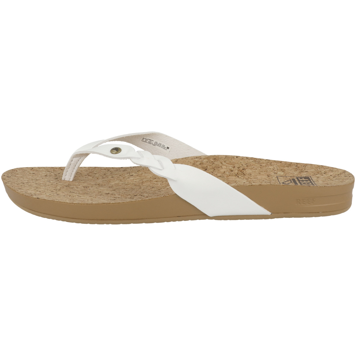 Reef Cushion Court Twist Zehensandale weiss