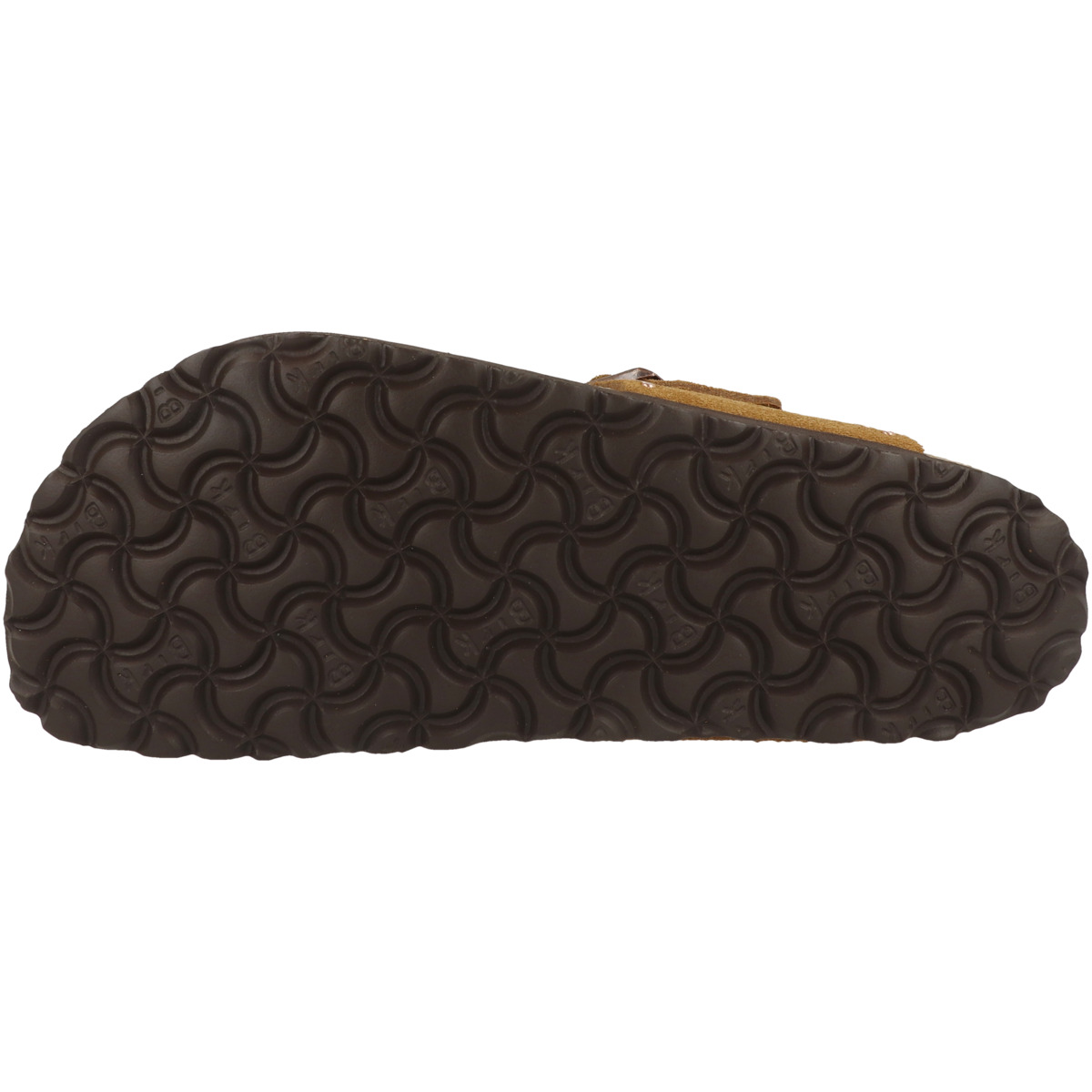 Birkenstock Gizeh Rivet Veloursleder Zehensandale normal braun