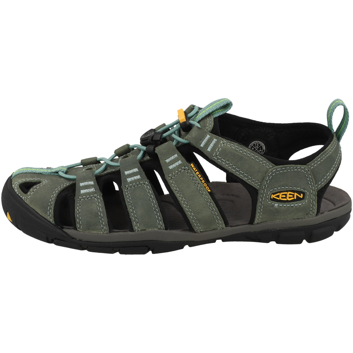 Keen Clearwater CNX Leather Sandale blau