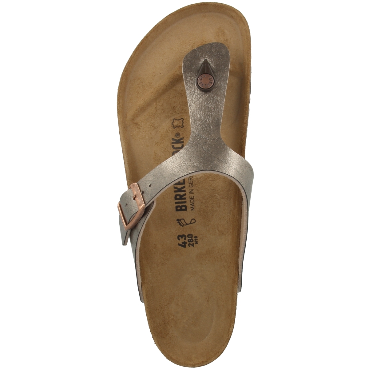 Birkenstock Gizeh Birko-Flor Zehensandale normal braun
