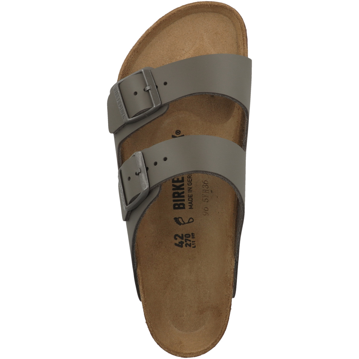 Birkenstock Arizona Naturleder Sandale normal grau