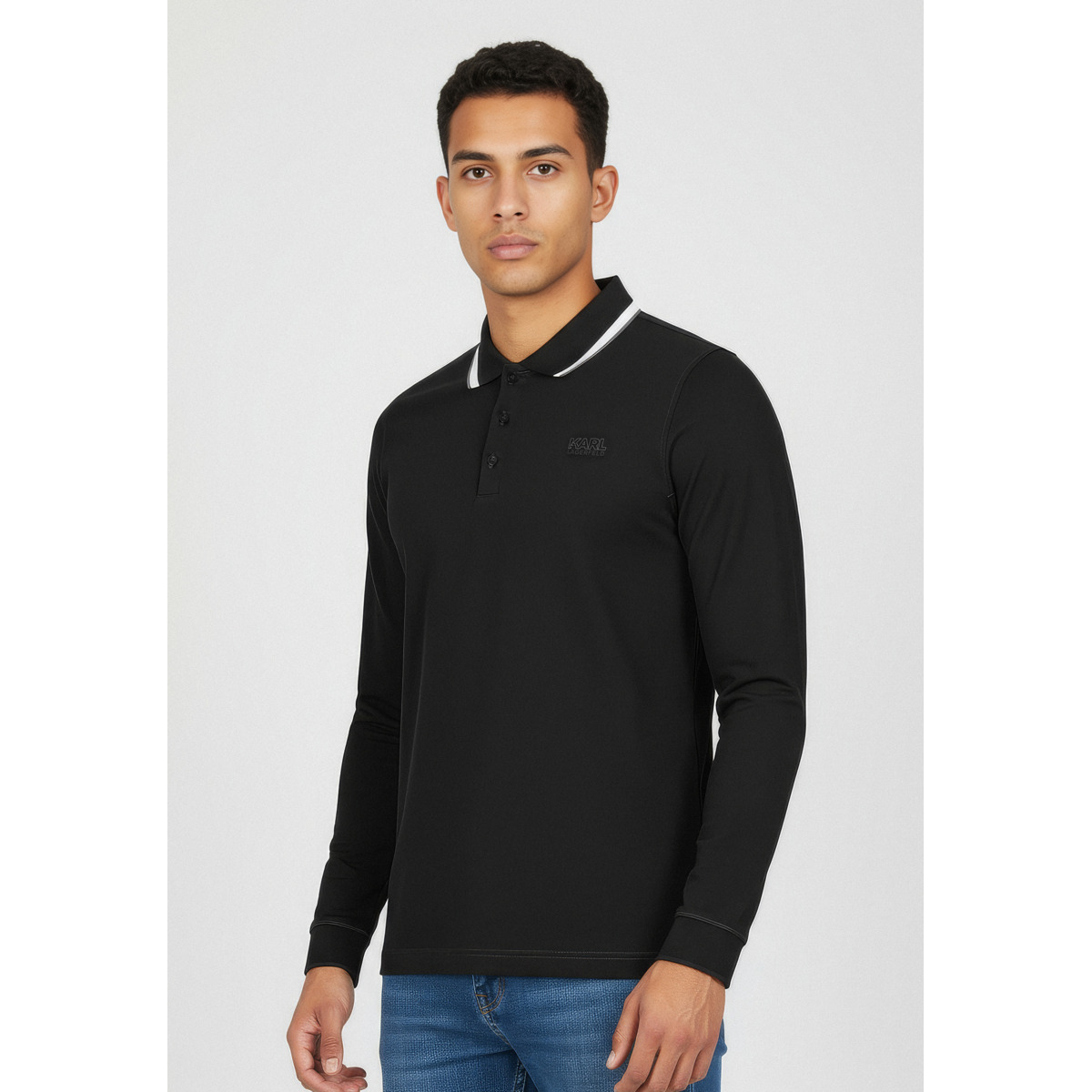 KARL LAGERFELD 745005 Poloshirt schwarz