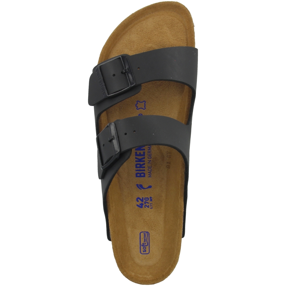 Birkenstock Arizona Birko-Flor Sandale Weichbettung schmal schwarz Birkenstock Arizona Birko-Flor Sandale Weichbettung schmal schwarz
