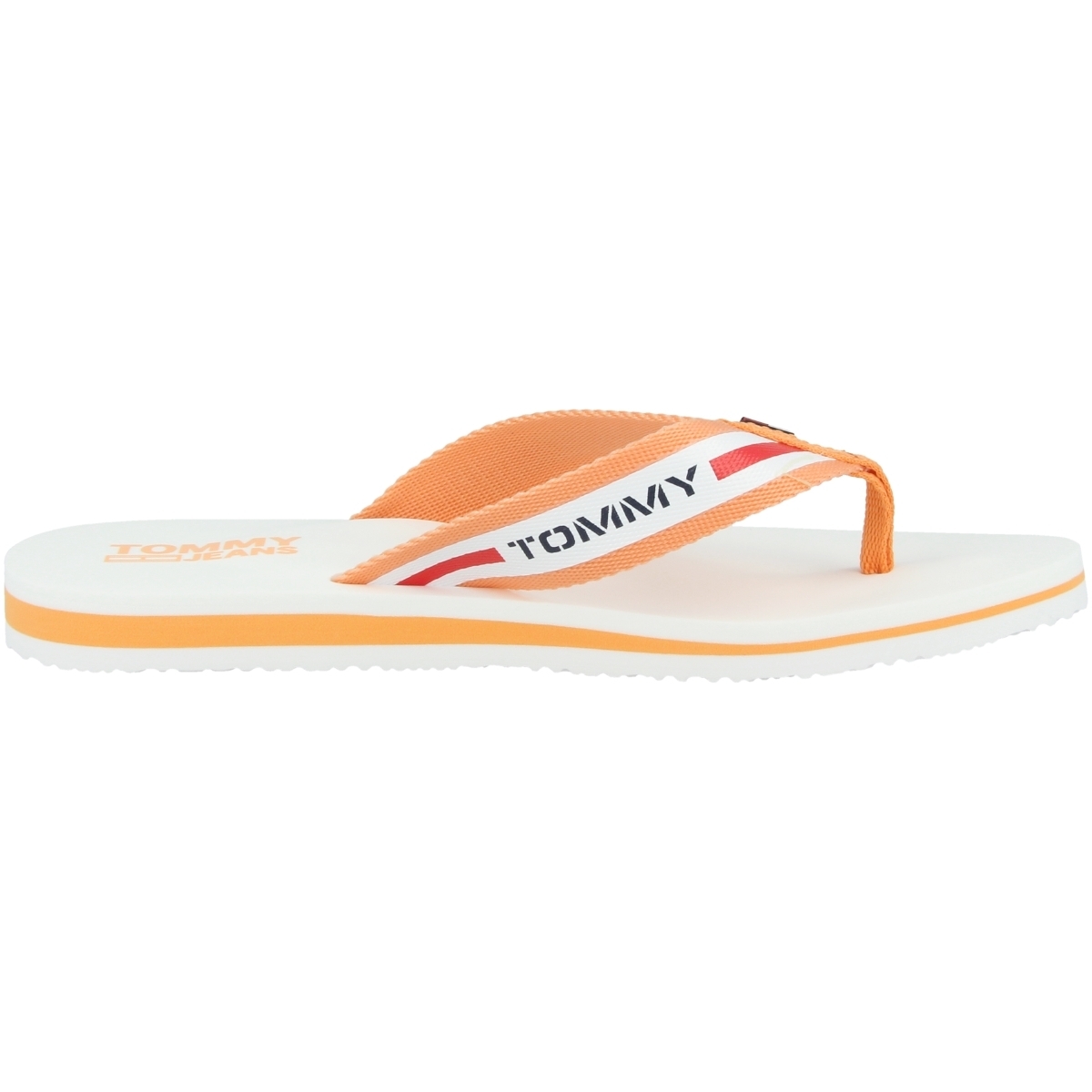 Tommy Hilfiger Tommy Jeans Chunky Tape Flat Beach Sandal Zehensandale orange