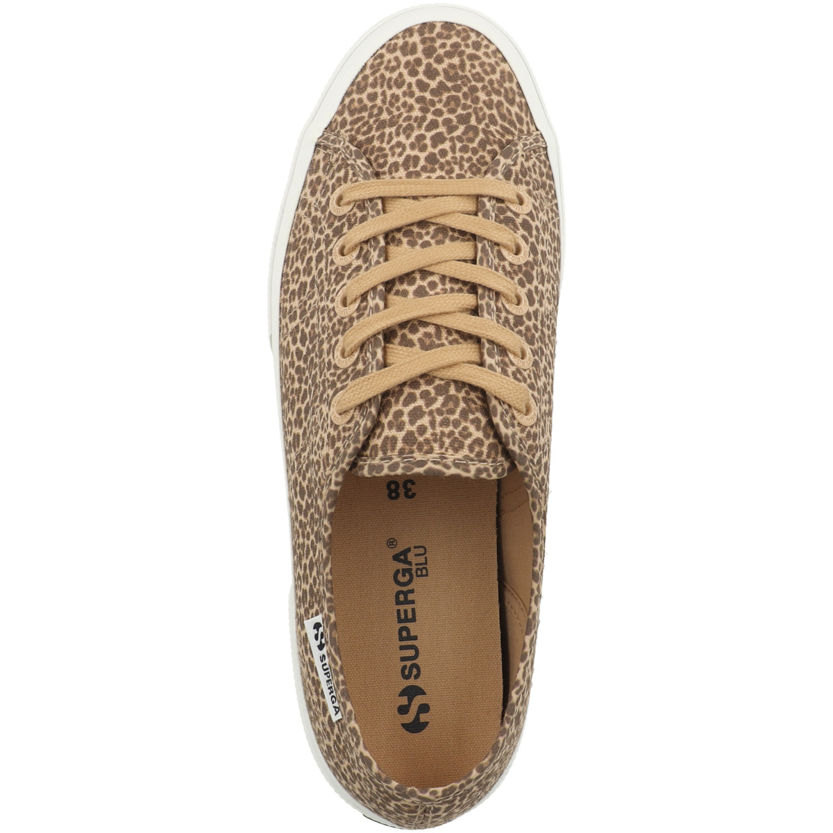 Superga 3750 Micro Leopard Print Leggera Sneaker low braun