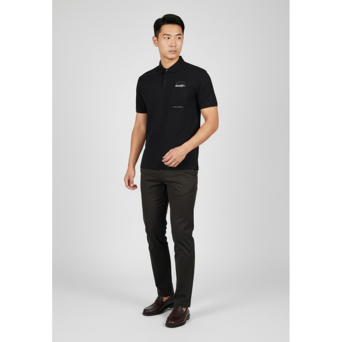 KARL LAGERFELD 745127 Poloshirt schwarz