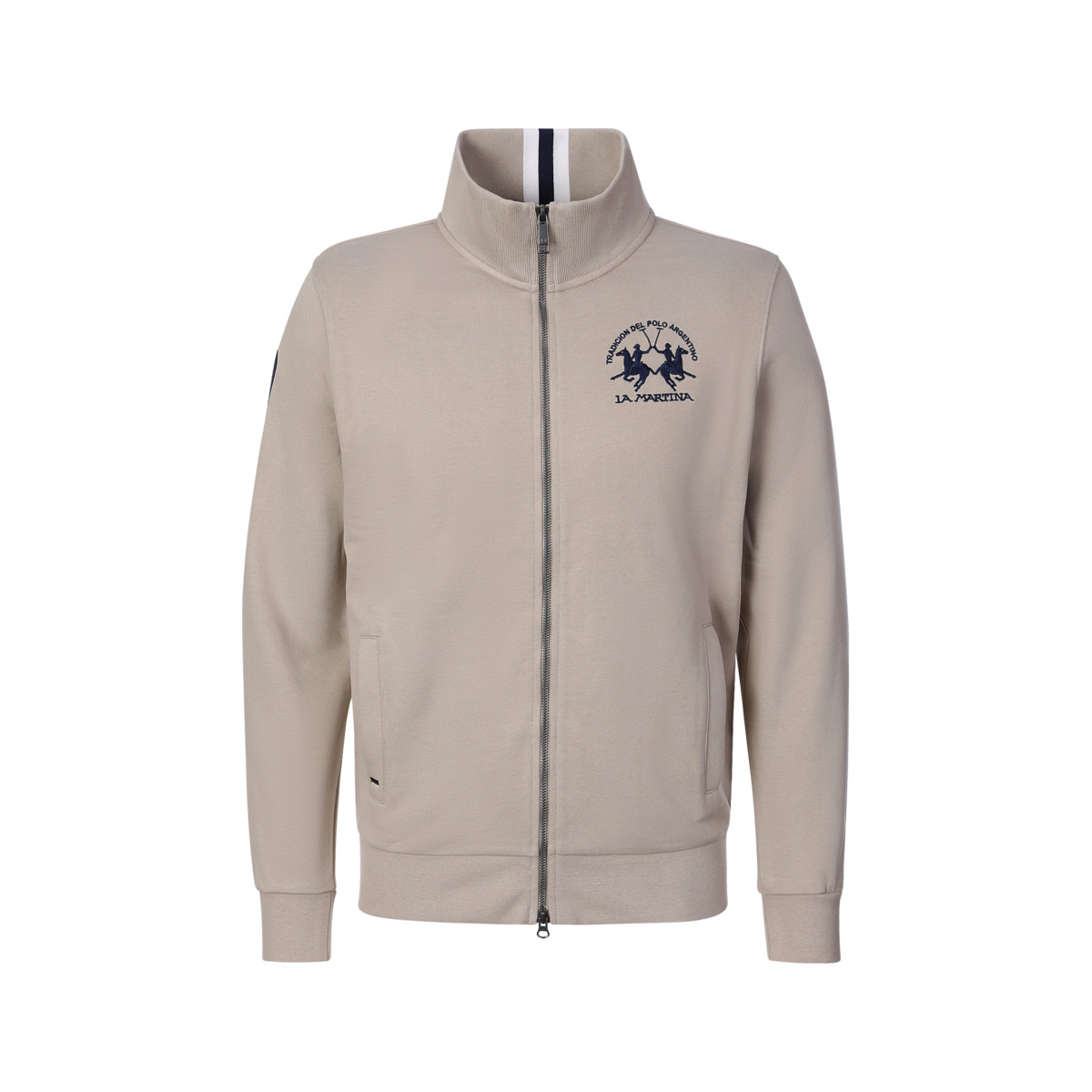 La Martina MCF300 Sweatjacke beige
