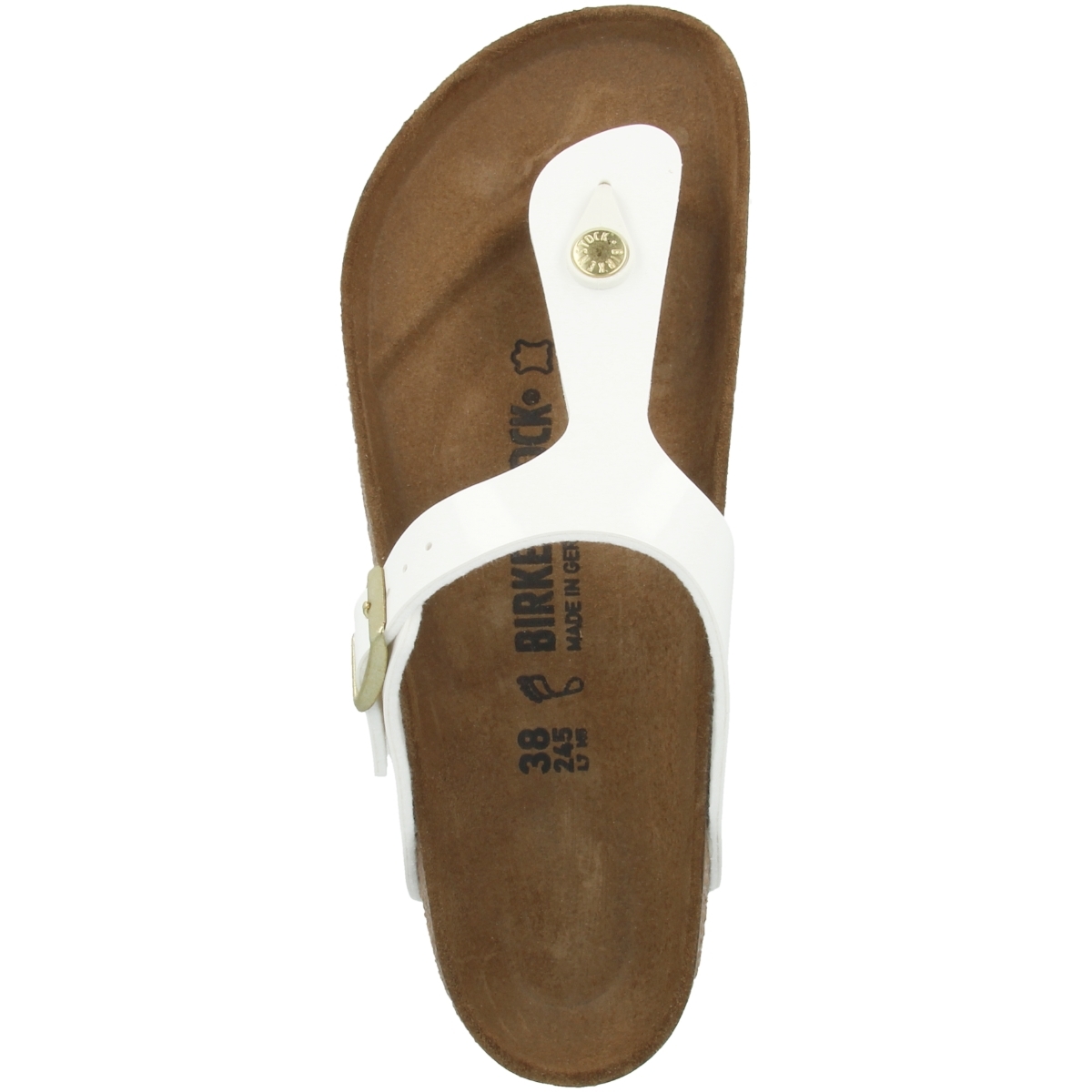 Birkenstock Gizeh Birko-Flor Lack Zehensandale normal weiss Birkenstock Gizeh Birko-Flor Lack Zehensandale normal weiss