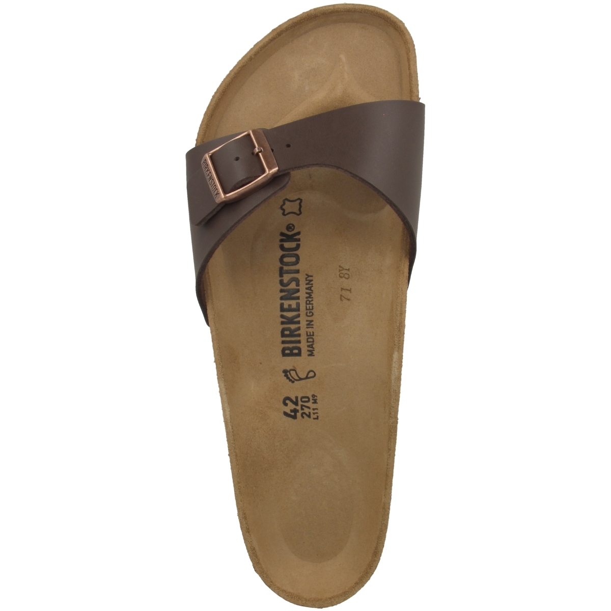 Birkenstock Madrid Birko-Flor Sandale normal braun