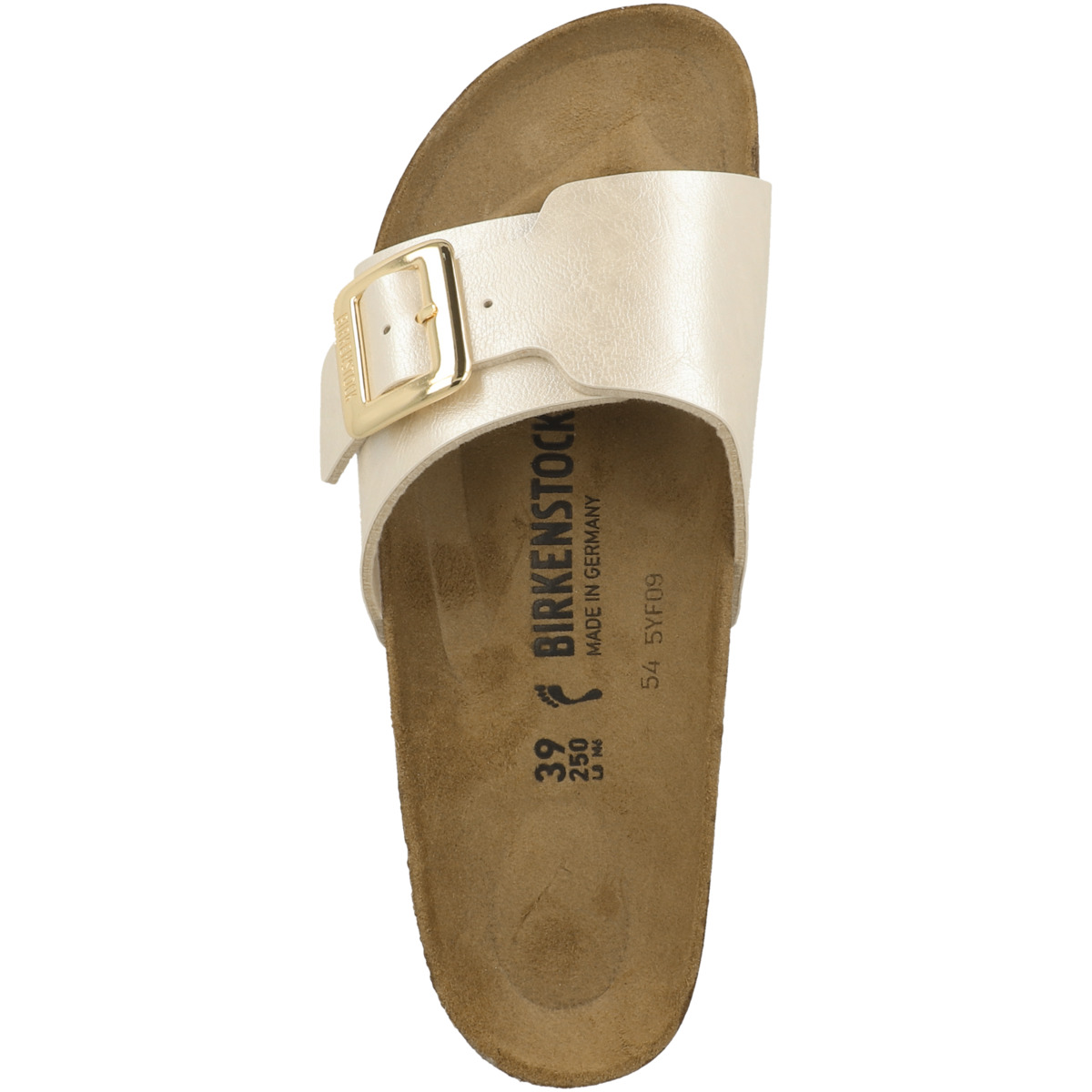 Birkenstock Catalina Cushion Buckle Birko-Flor Sandale schmal weiss