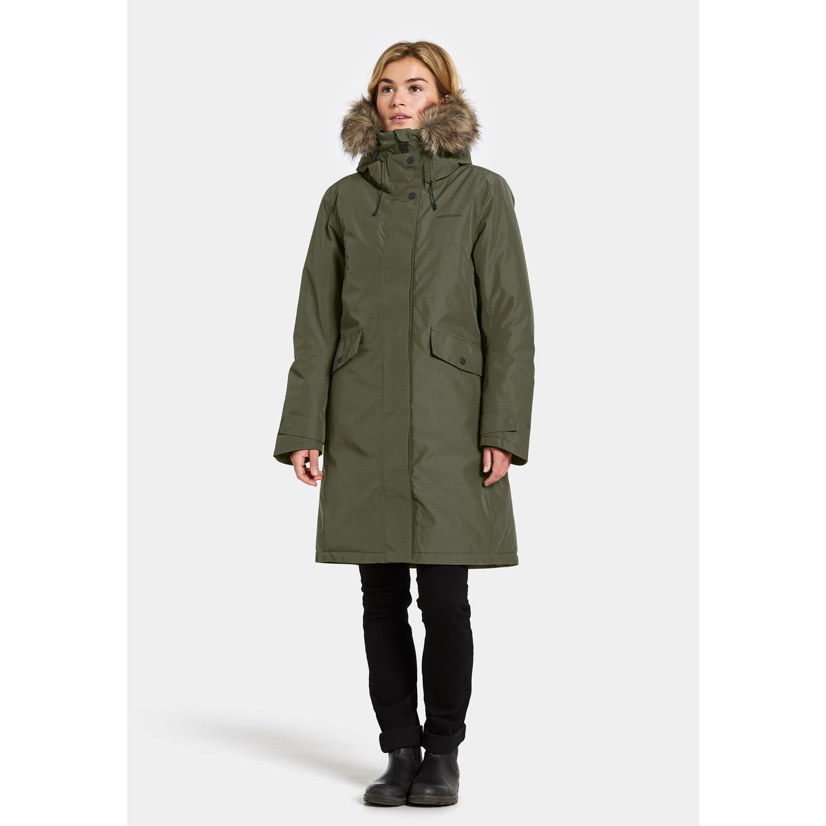 Didriksons Erika WNS Parka 3 Parka dunkelgruen