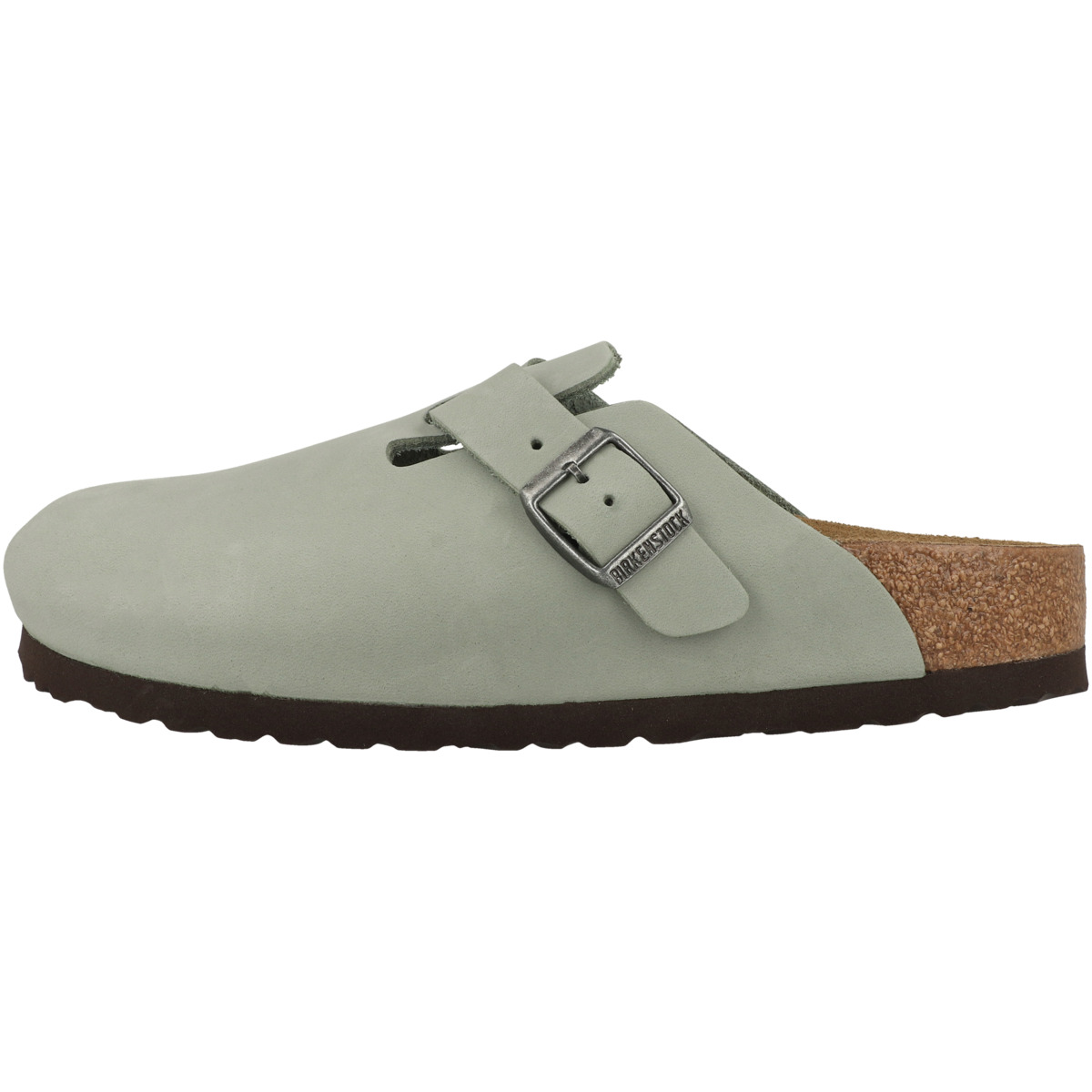 Birkenstock Boston Geöltes Nubukleder Clogs schmal hellgruen
