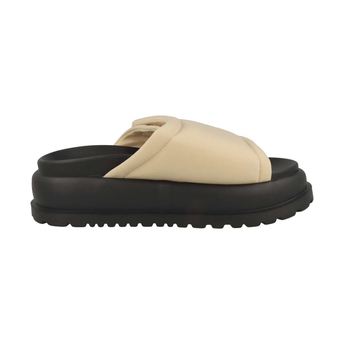 Buffalo Palma Velcro Pantolette creme