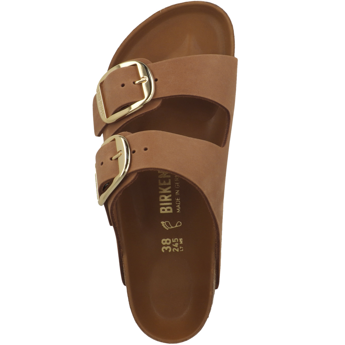 Birkenstock Arizona Big Buckle geöltes Nubukleder Sandale normal braun