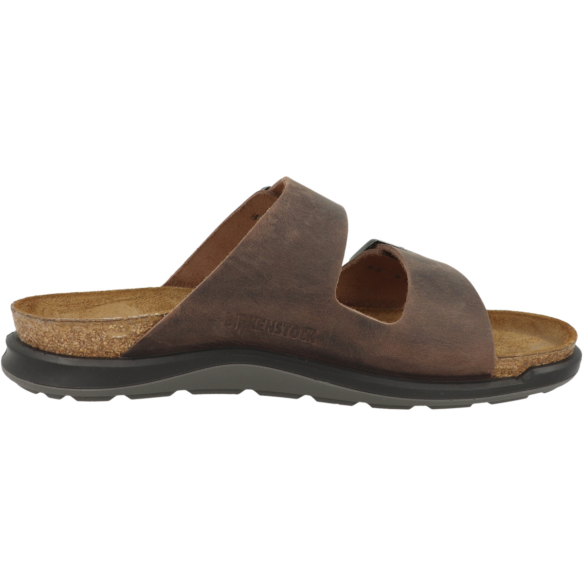 Birkenstock Arizona CT geöltes Nubukleder Sandale normal braun