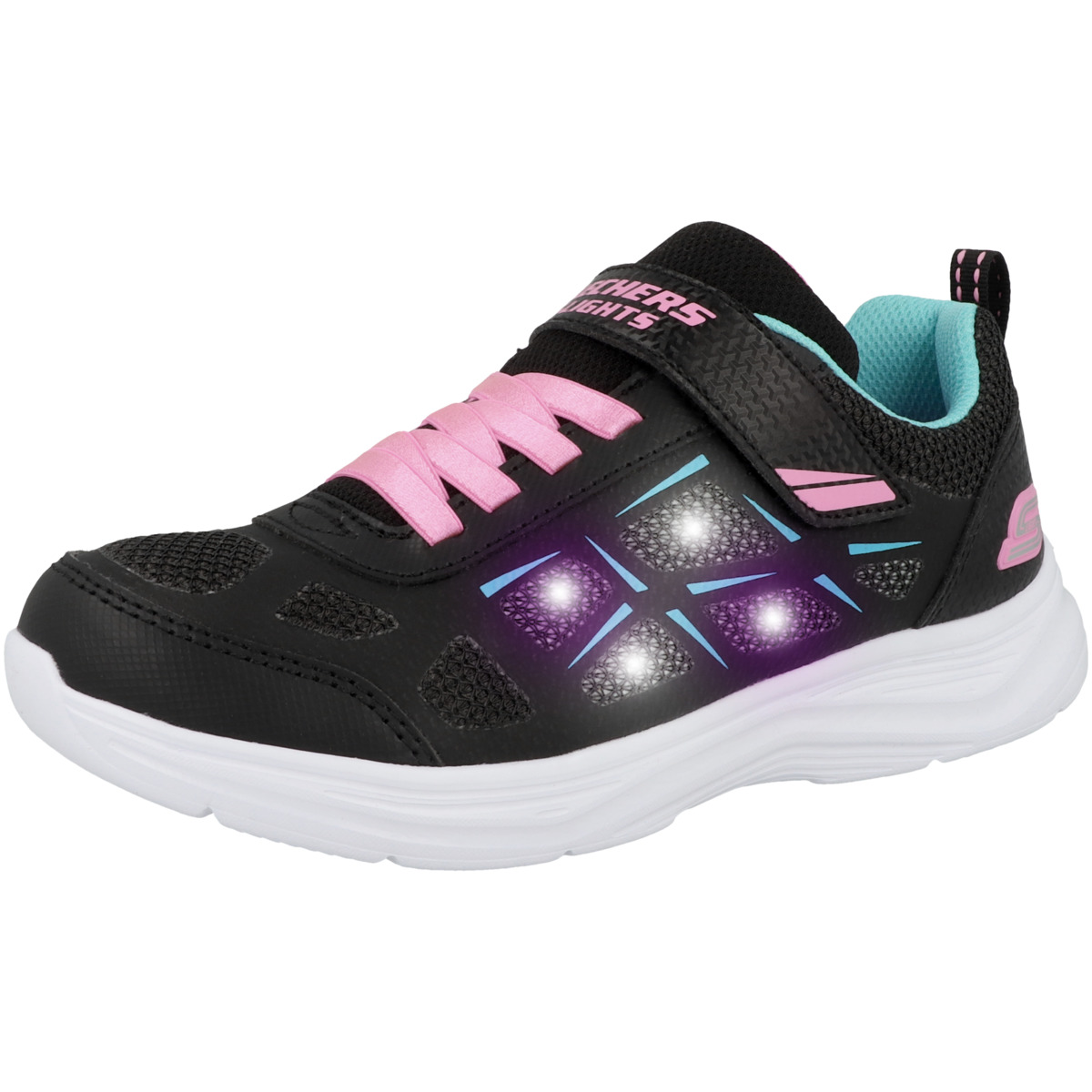 Skechers S Lights - Glimmer Kicks - Fresh Glow Sneaker schwarz