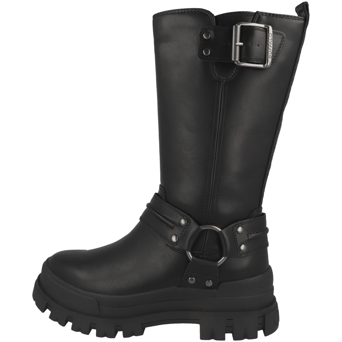 Buffalo Aspha Biker Boots schwarz