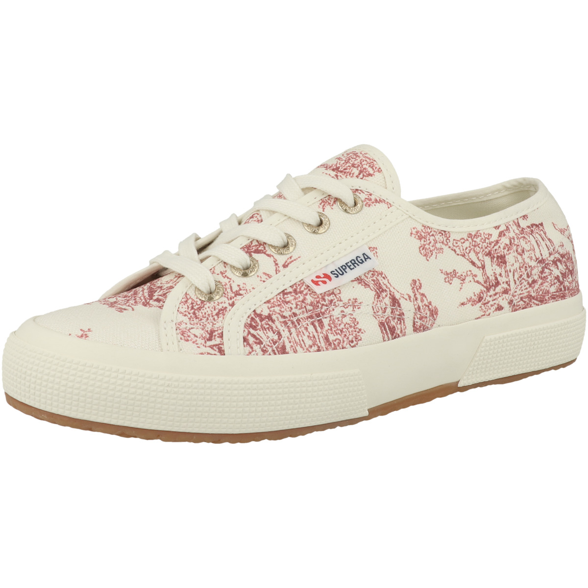 Superga 2750 Toile De Jouy Sneaker low rot/weiss