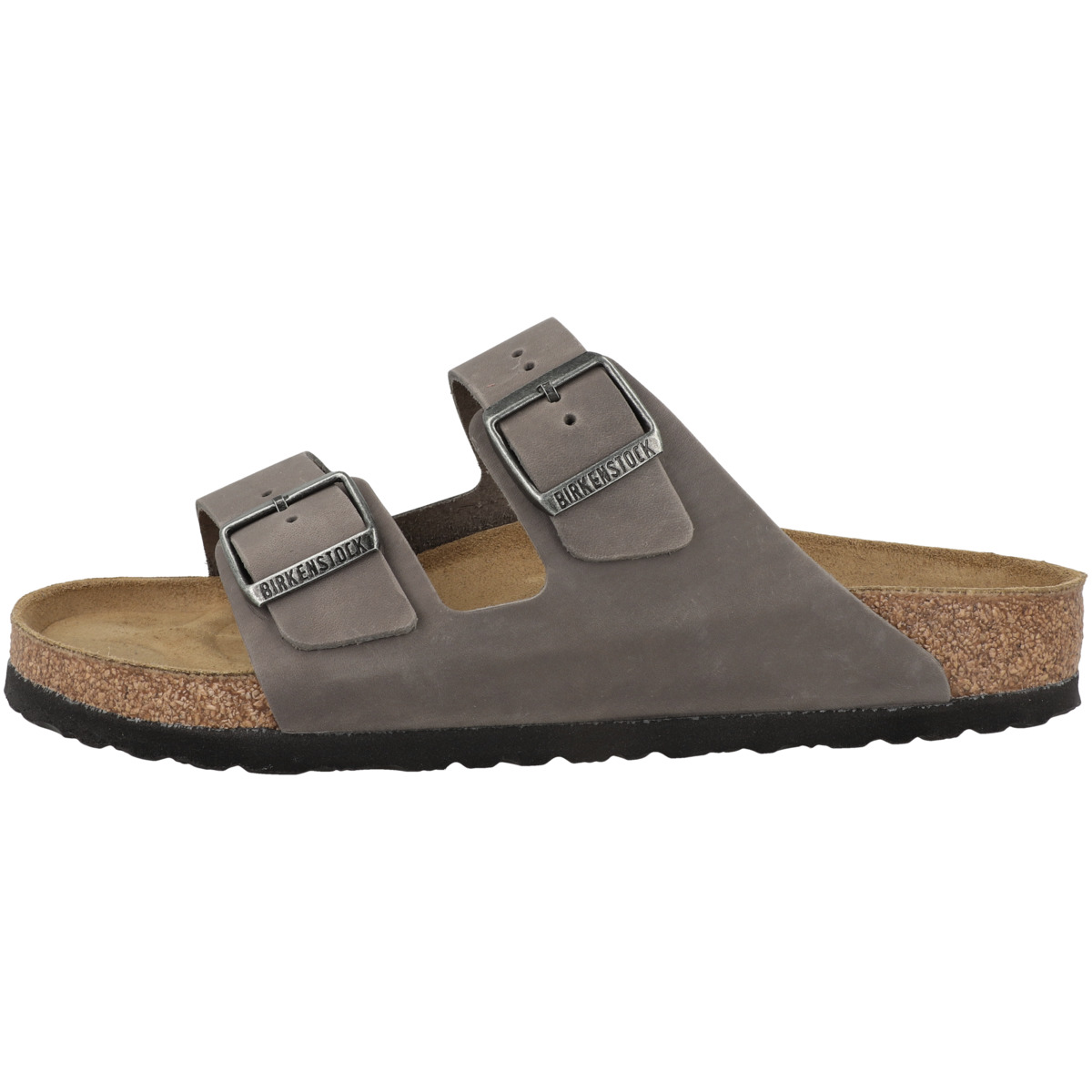 Birkenstock Arizona geöltes Nubukleder Sandale normal dunkelgrau Birkenstock Arizona geöltes Nubukleder Sandale normal dunkelgrau