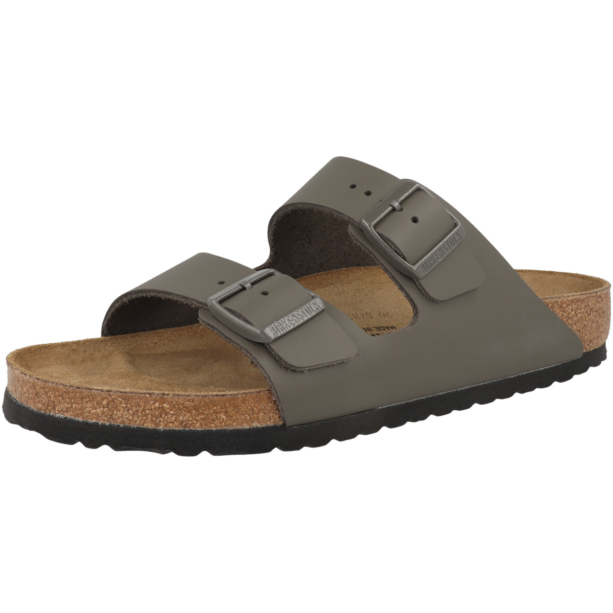 Birkenstock Arizona Naturleder Sandale normal grau
