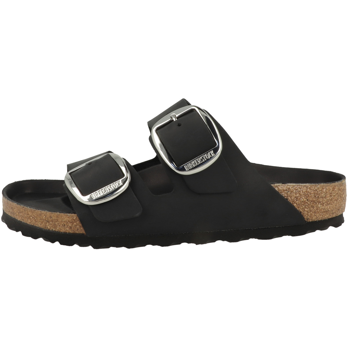 Birkenstock Arizona Big Buckle geöltes Nubukleder Sandale normal schwarz