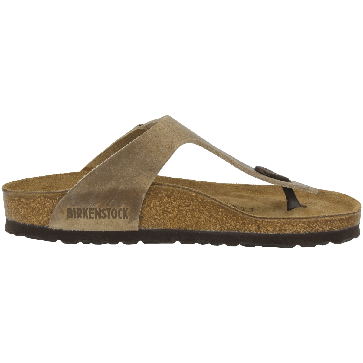 Birkenstock Gizeh geöltes Nubukleder Zehensandale normal braun Birkenstock Gizeh geöltes Nubukleder Zehensandale normal braun
