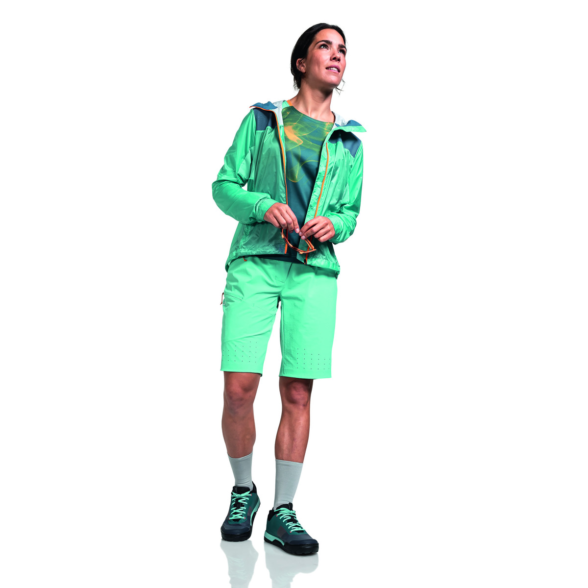 Schöffel Hybrid Jkt Flow Trail L Funktionsjacke gruen Schöffel Hybrid Jkt Flow Trail L Funktionsjacke gruen