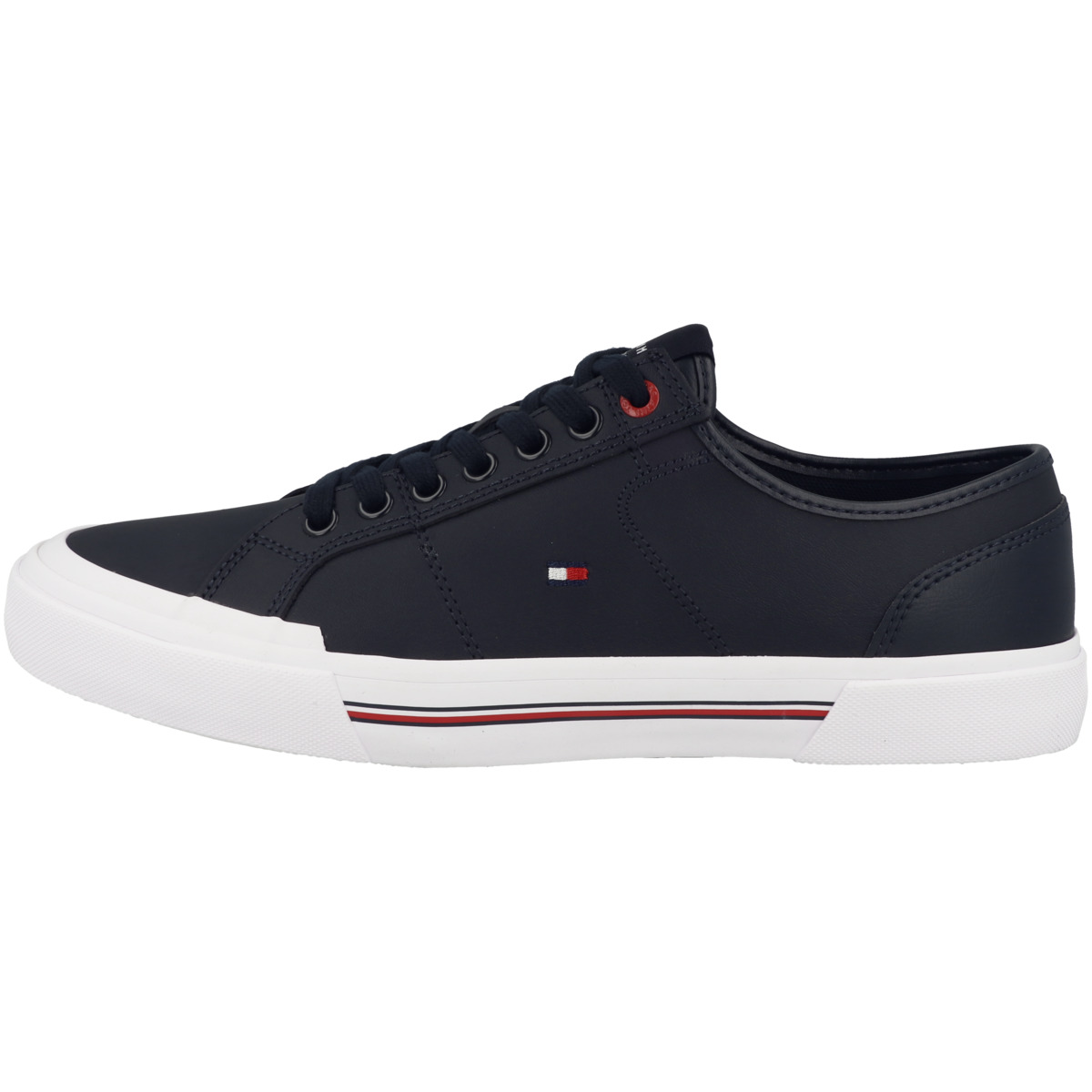 Tommy Hilfiger Core Corporate Vulc Leather Sneaker dunkelblau