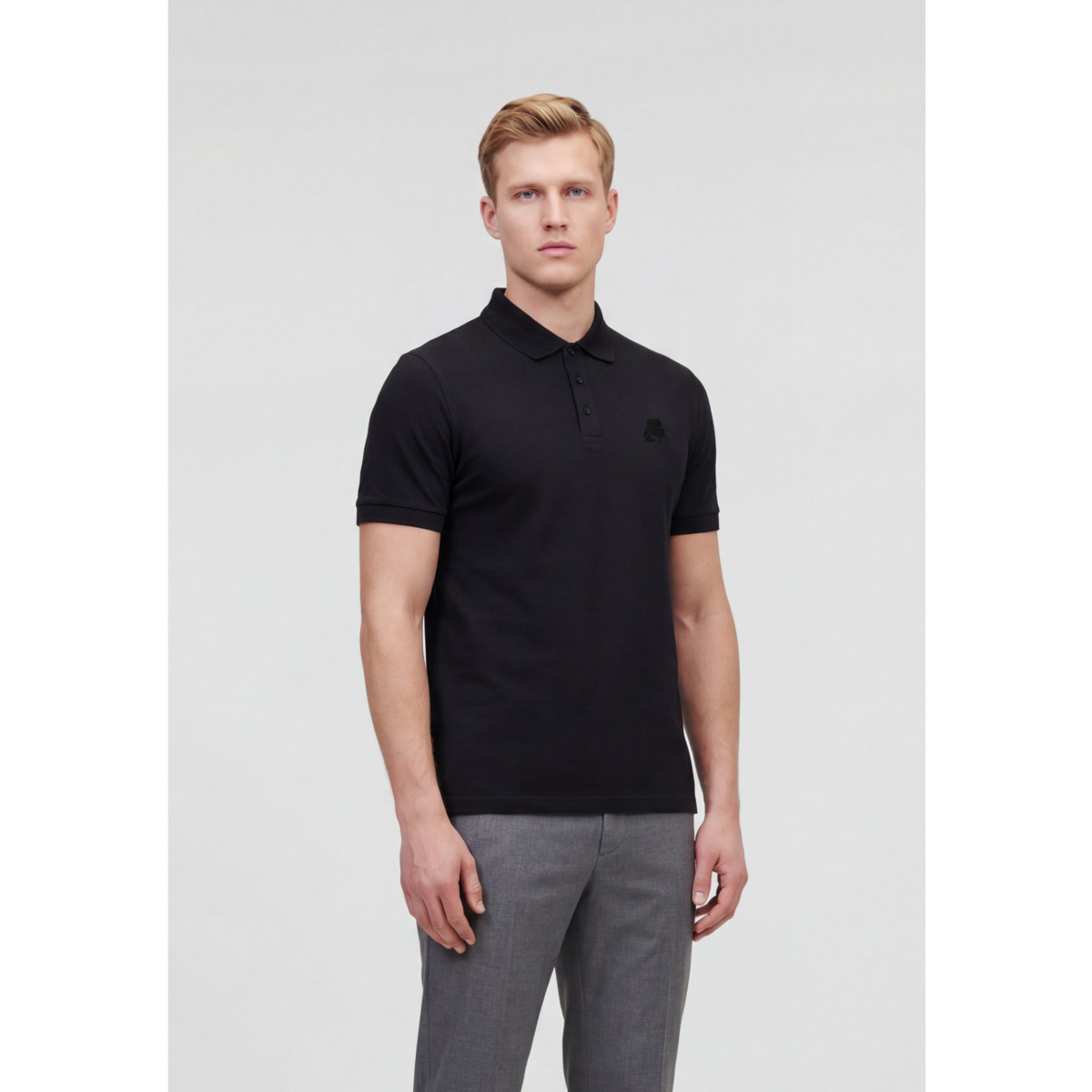 KARL LAGERFELD 745750 Poloshirt schwarz