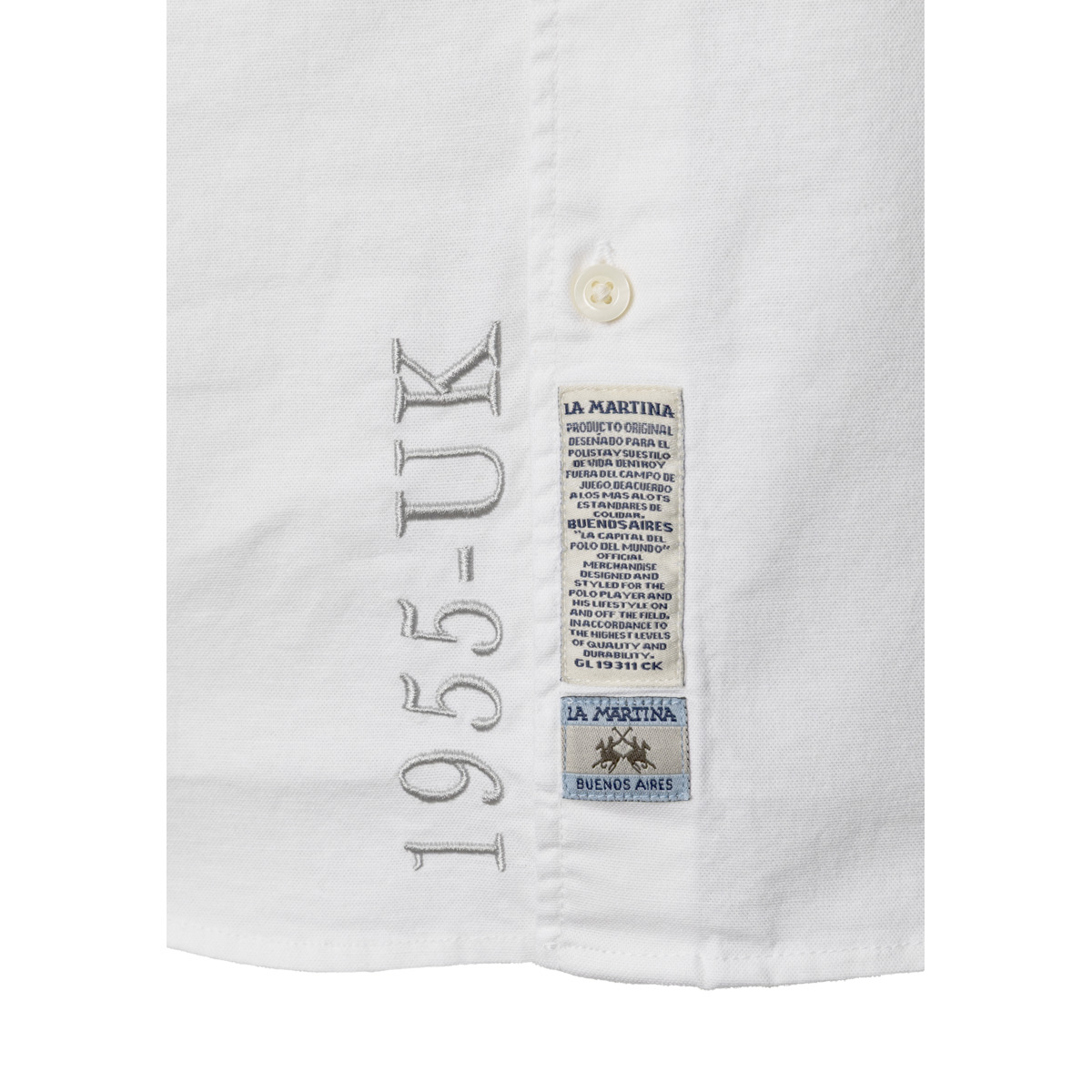 La Martina MBCG01 Hemd weiss