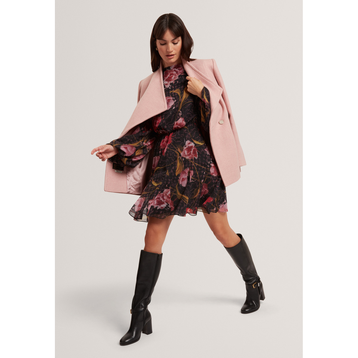 Ted Baker ENDRINA Midikleid schwarz