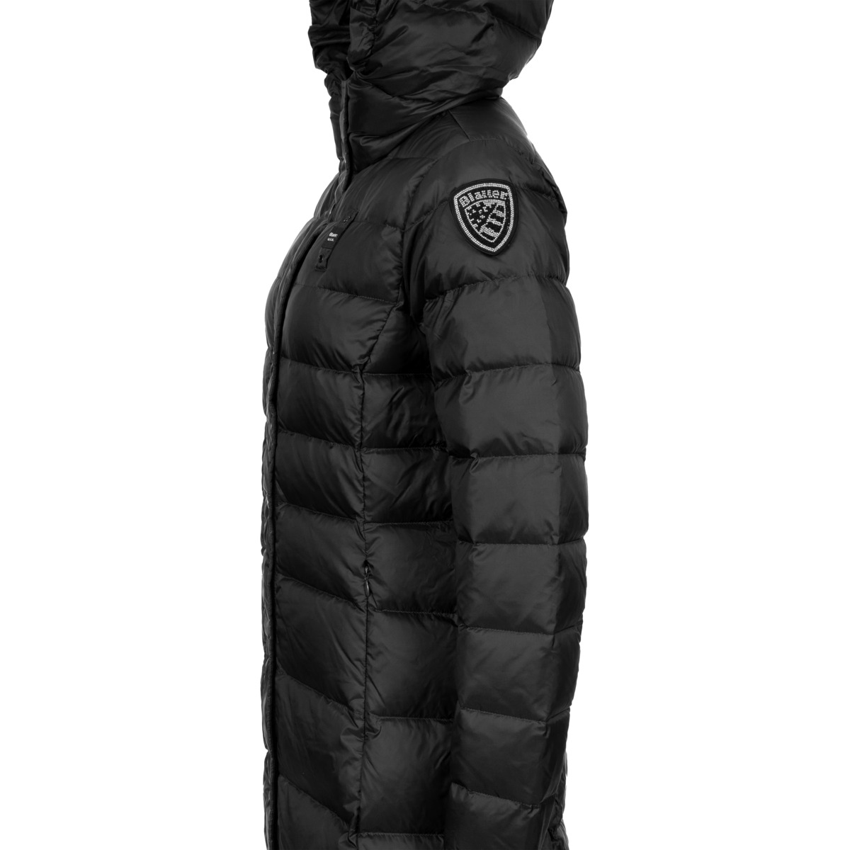 Blauer Anita Daunenjacke schwarz