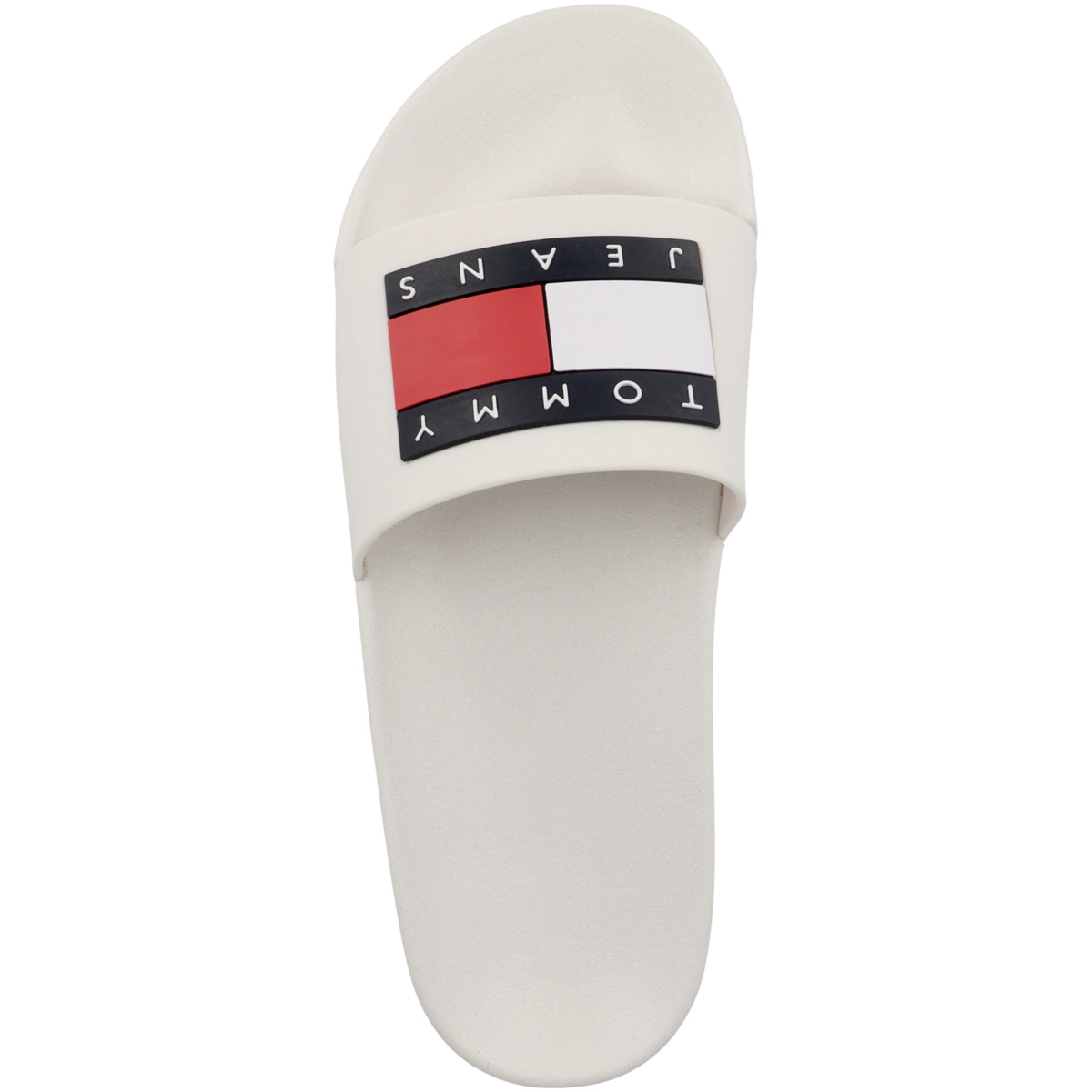 Tommy Hilfiger Tommy Jeans Flag Pool Slide Essentials Badelatschen creme Tommy Hilfiger Tommy Jeans Flag Pool Slide Essentials Badelatschen creme