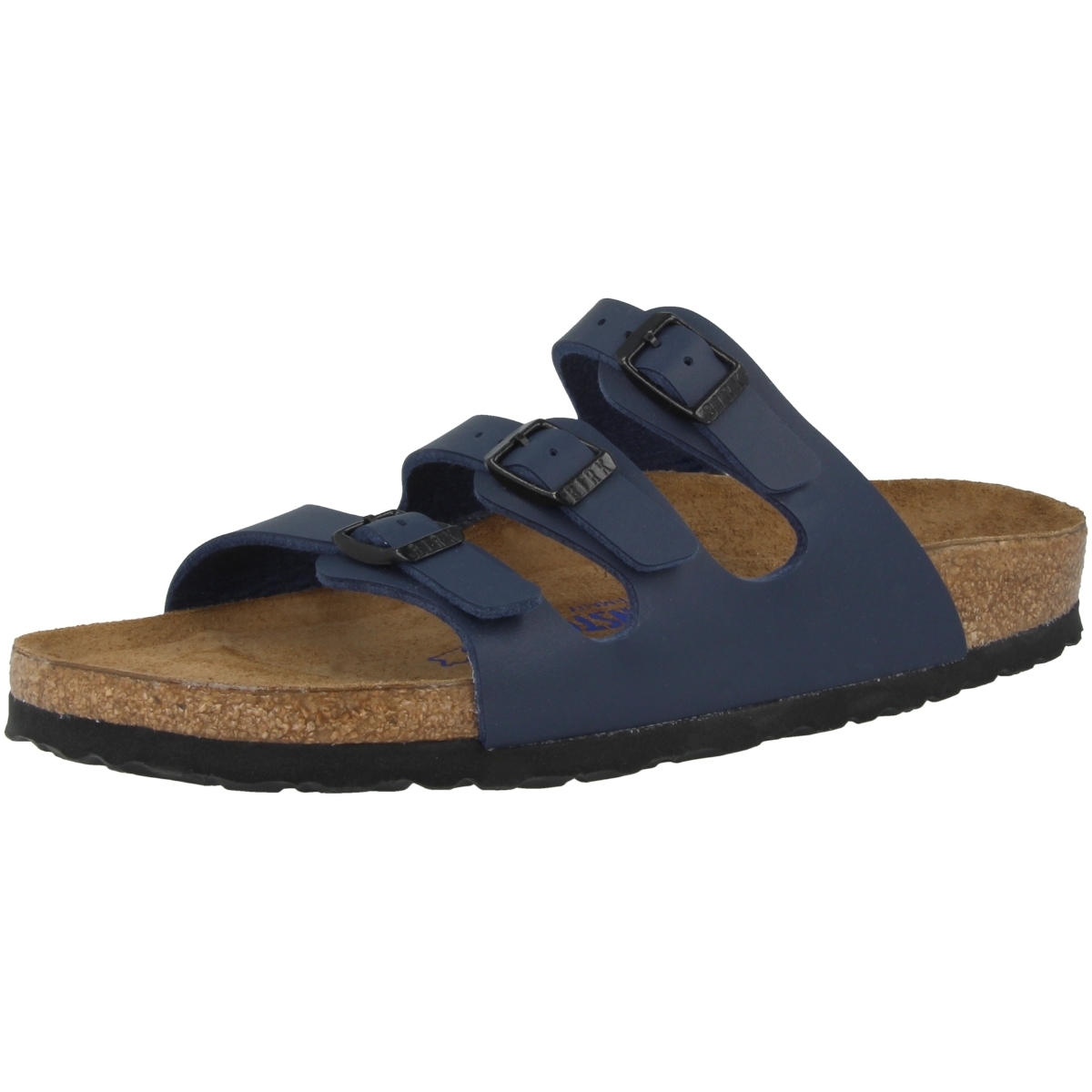 Birkenstock Florida SFB Birko-Flor Sandale Weichbettung schmal blau