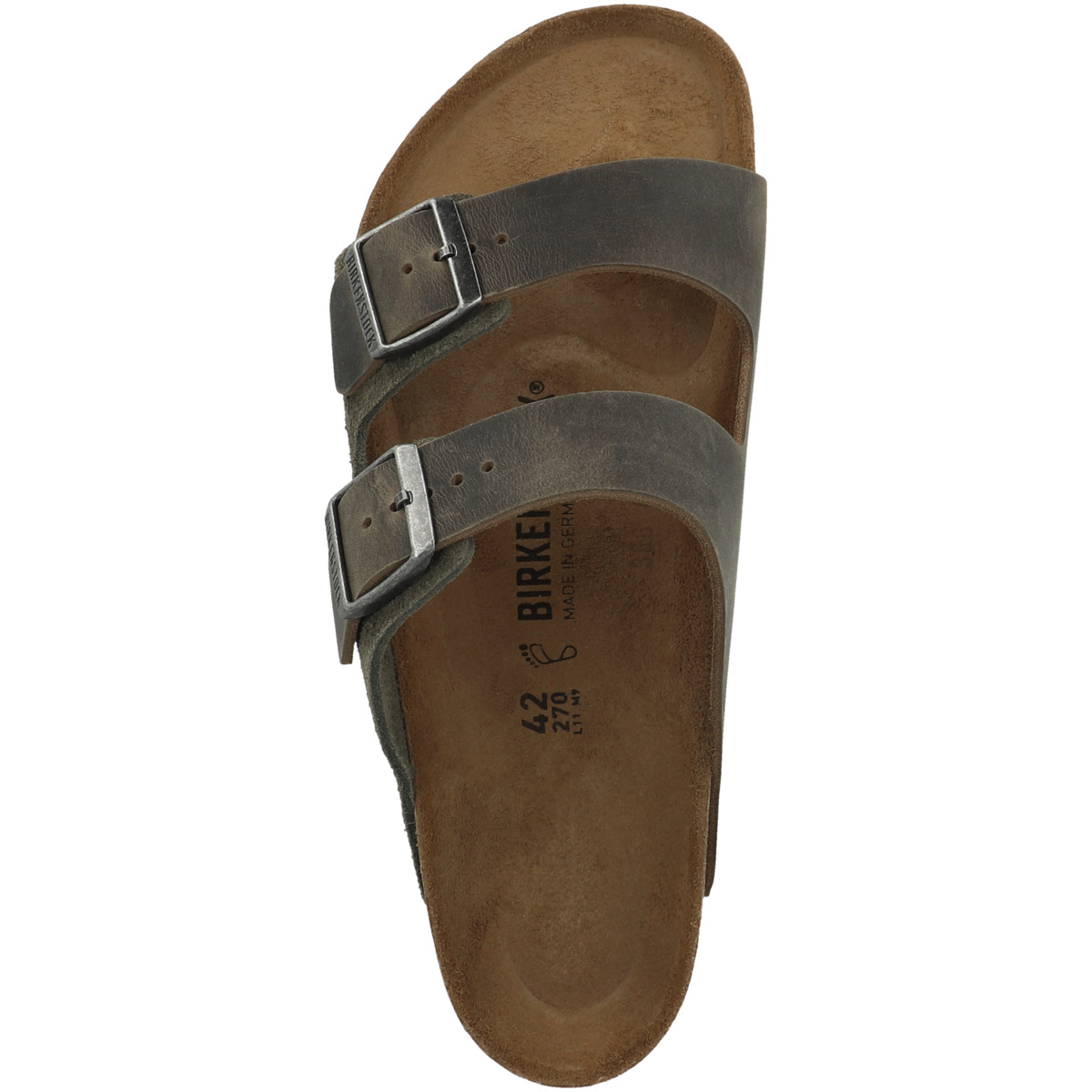 Birkenstock Arizona Leder Mix Sandale normal gruen