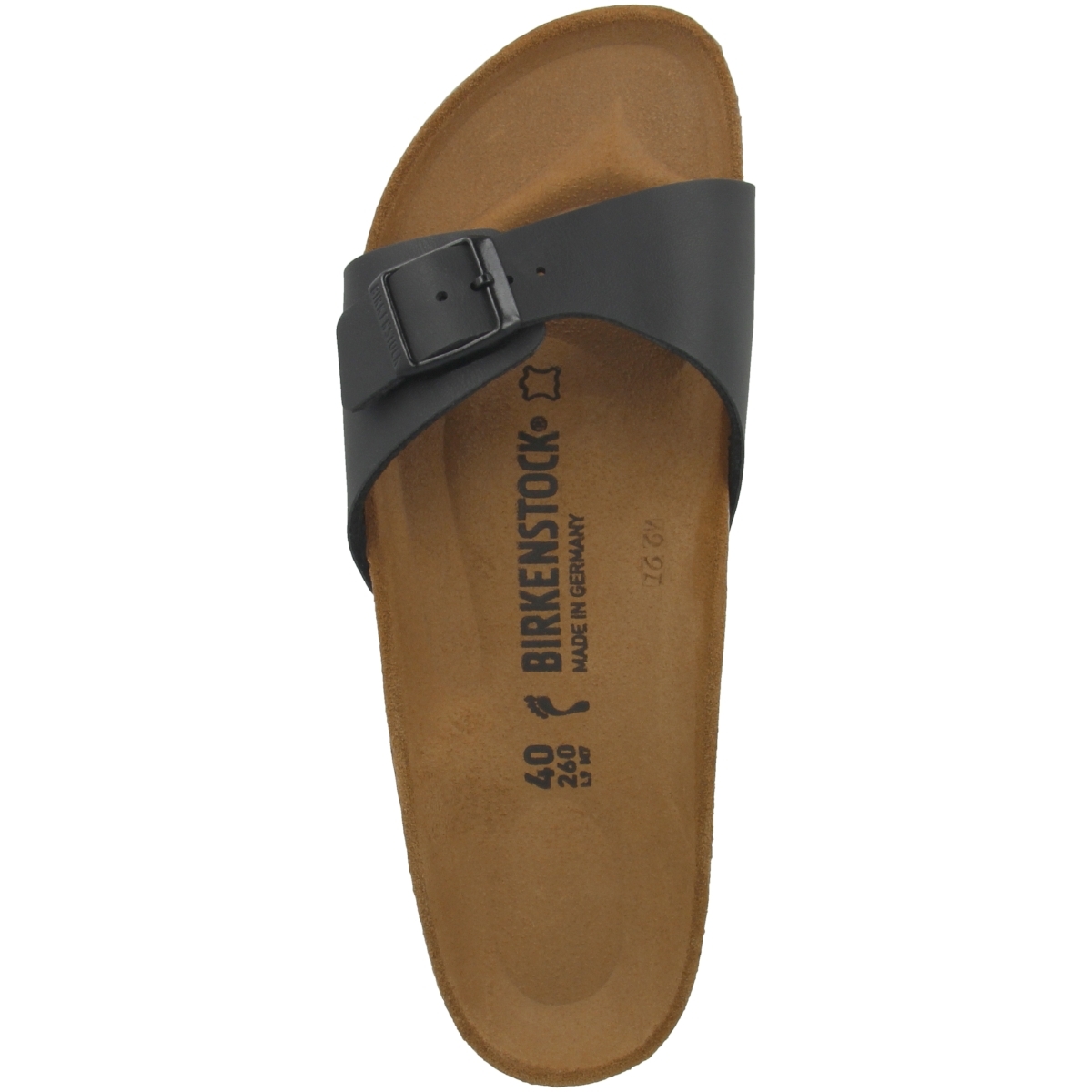 Birkenstock Madrid Birko-Flor Sandale schmal schwarz Birkenstock Madrid Birko-Flor Sandale schmal schwarz