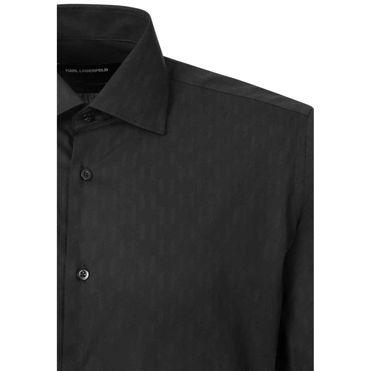 KARL LAGERFELD 605000 Hemd schwarz