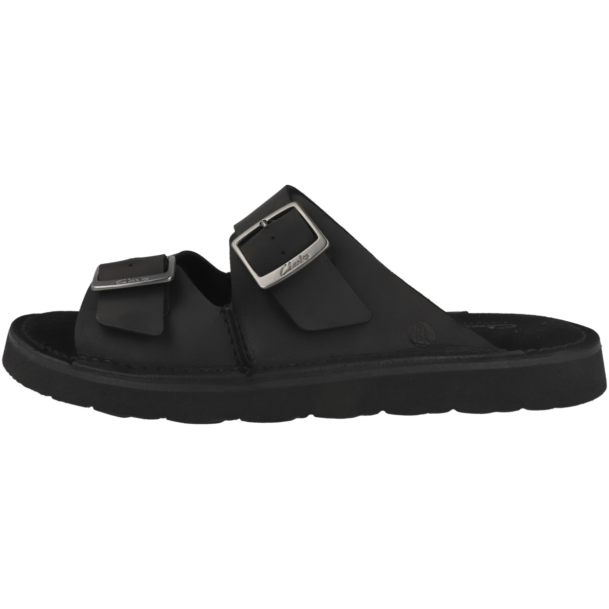 Clarks Solsbury Strap Pantolette schwarz